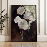 Floral 530 Canvas Art 60 x 40 cm / Black