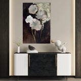 Floral 530 Canvas Art 60 x 40 cm / Black