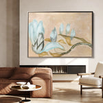 Floral 531 Canvas Art 60 x 40 cm / Black