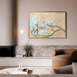 Floral 531 Canvas Art 60 x 40 cm / Black