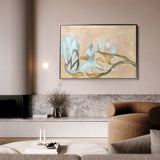 Floral 531 Canvas Art 60 x 40 cm / Black