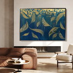 Floral 532 Canvas Art 60 x 40 cm / Black