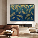 Floral 532 Canvas Art 60 x 40 cm / Black