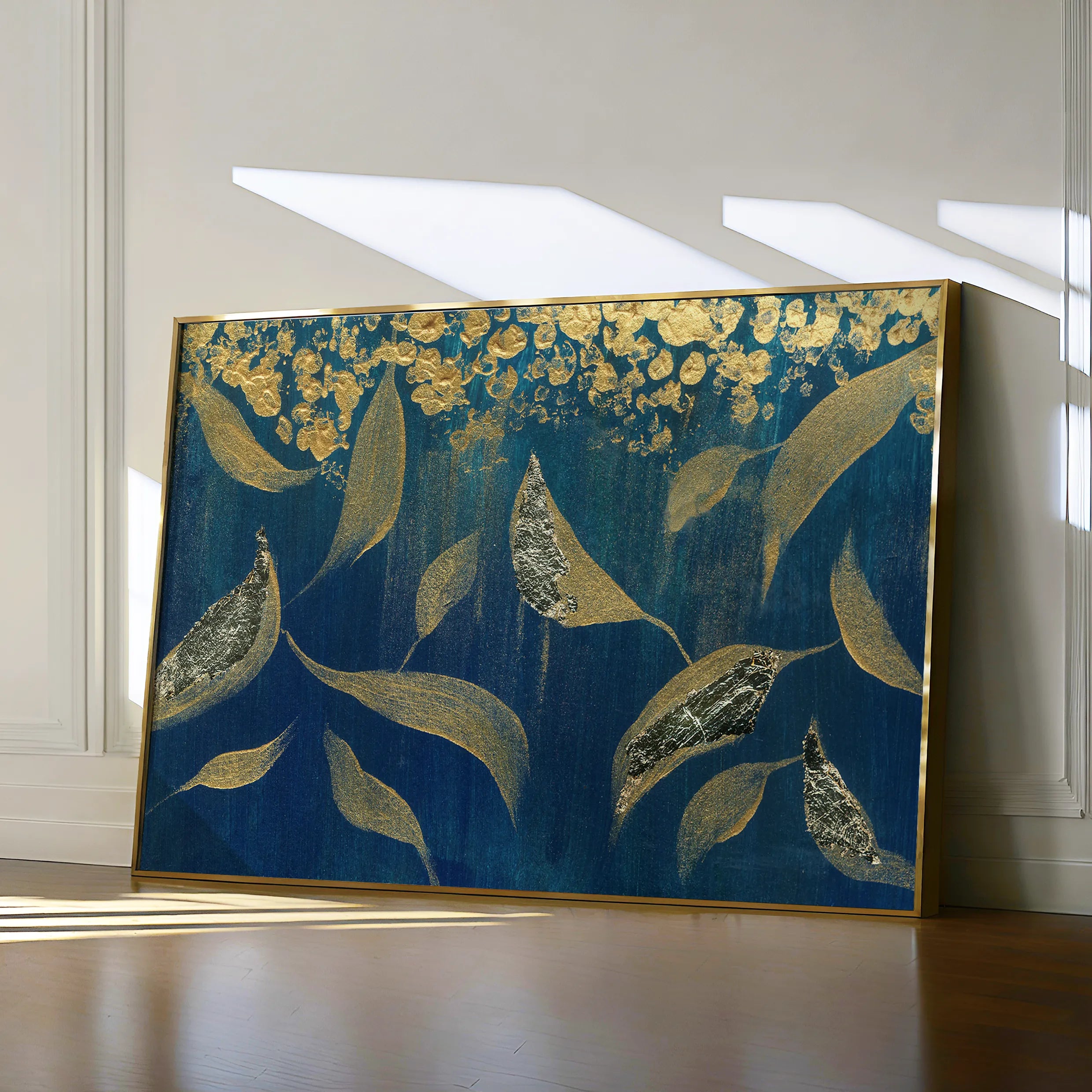 Floral 532 Canvas Art 60 x 40 cm / Black
