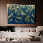 Floral 532 Canvas Art 60 x 40 cm / Black