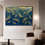 Floral 532 Canvas Art 60 x 40 cm / Black
