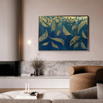 Floral 532 Canvas Art 60 x 40 cm / Black