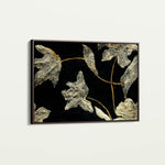 Floral 535 Canvas Art 60 x 40 cm / Black