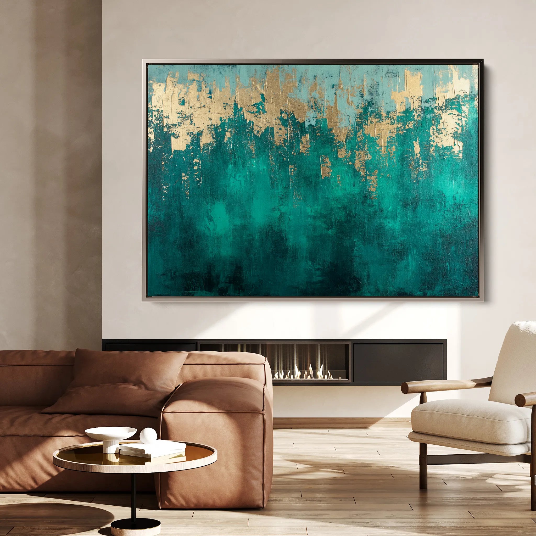 Abstract 536 Canvas Art 60 x 40 cm / Black