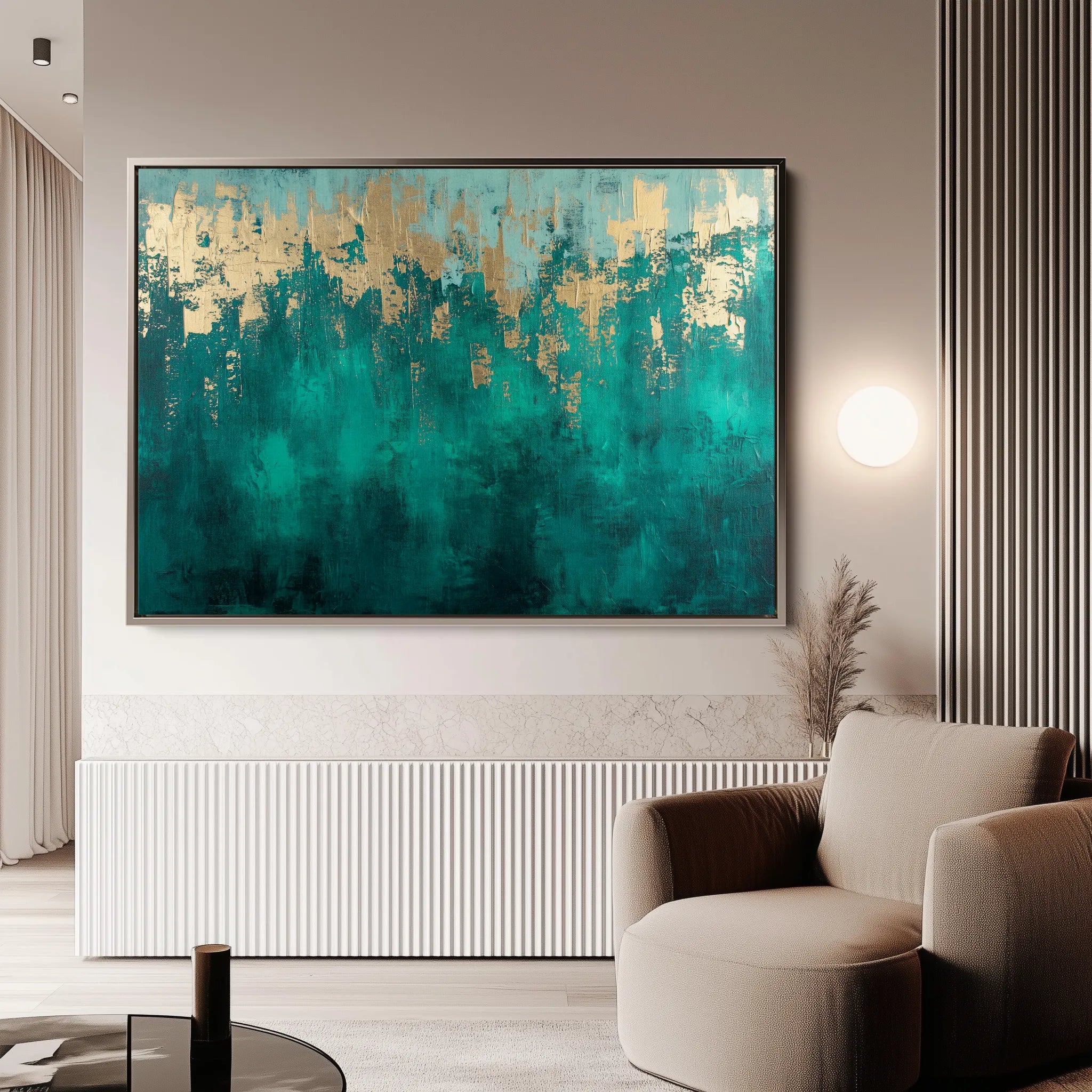 Abstract 536 Canvas Art 60 x 40 cm / Black