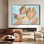 Floral 536 Canvas Art 60 x 40 cm / Black