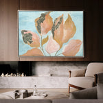 Floral 536 Canvas Art 60 x 40 cm / Black