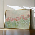 Floral 537 Canvas Art 60 x 40 cm / Black