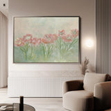 Floral 537 Canvas Art 60 x 40 cm / Black