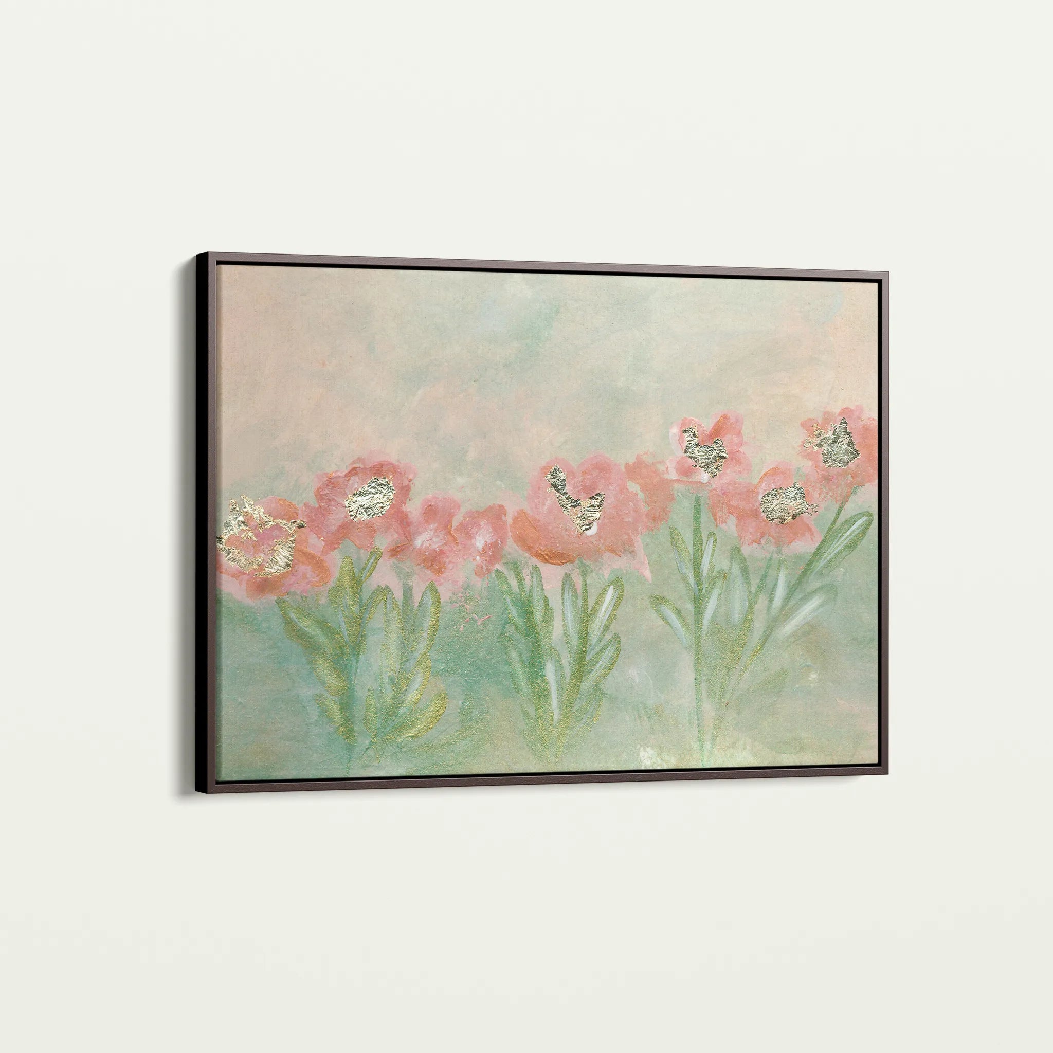 Floral 537 Canvas Art 60 x 40 cm / Black