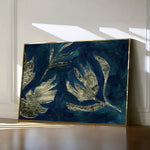 Floral 538 Canvas Art 60 x 40 cm / Black