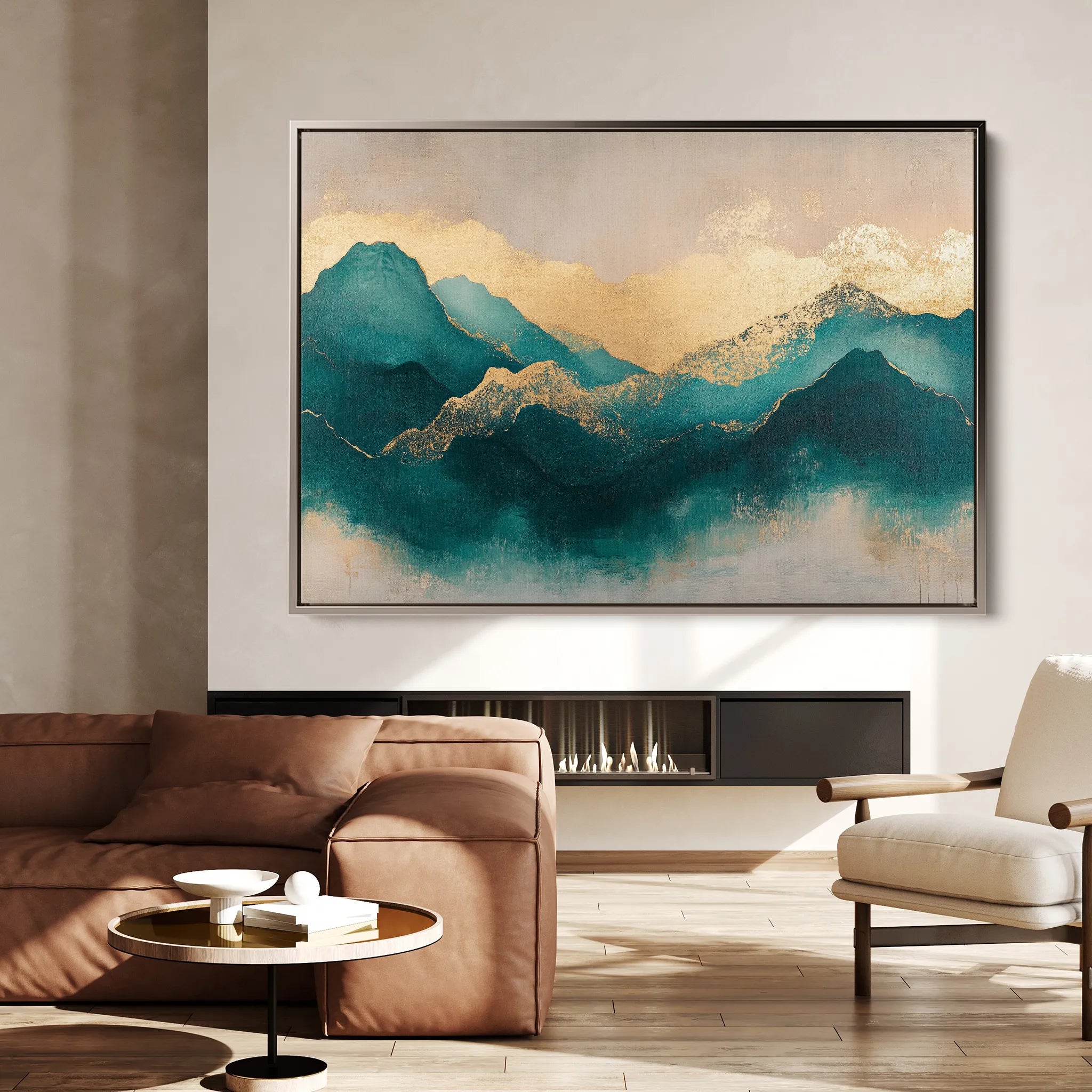 Abstract 539 Canvas Art 60 x 40 cm / Black