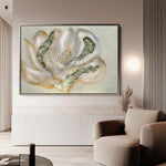 Floral 539 Canvas Art 60 x 40 cm / Black
