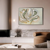 Floral 539 Canvas Art 60 x 40 cm / Black
