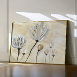 Floral 540 Canvas Art 60 x 40 cm / Black