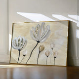 Floral 540 Canvas Art 60 x 40 cm / Black