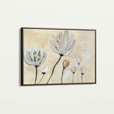 Floral 540 Canvas Art 60 x 40 cm / Black