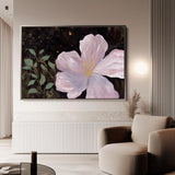 Floral 541 Canvas Art 60 x 40 cm / Black