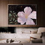Floral 541 Canvas Art 60 x 40 cm / Black
