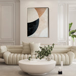 Abstract 542 Canvas Art 60 x 40 cm / Black