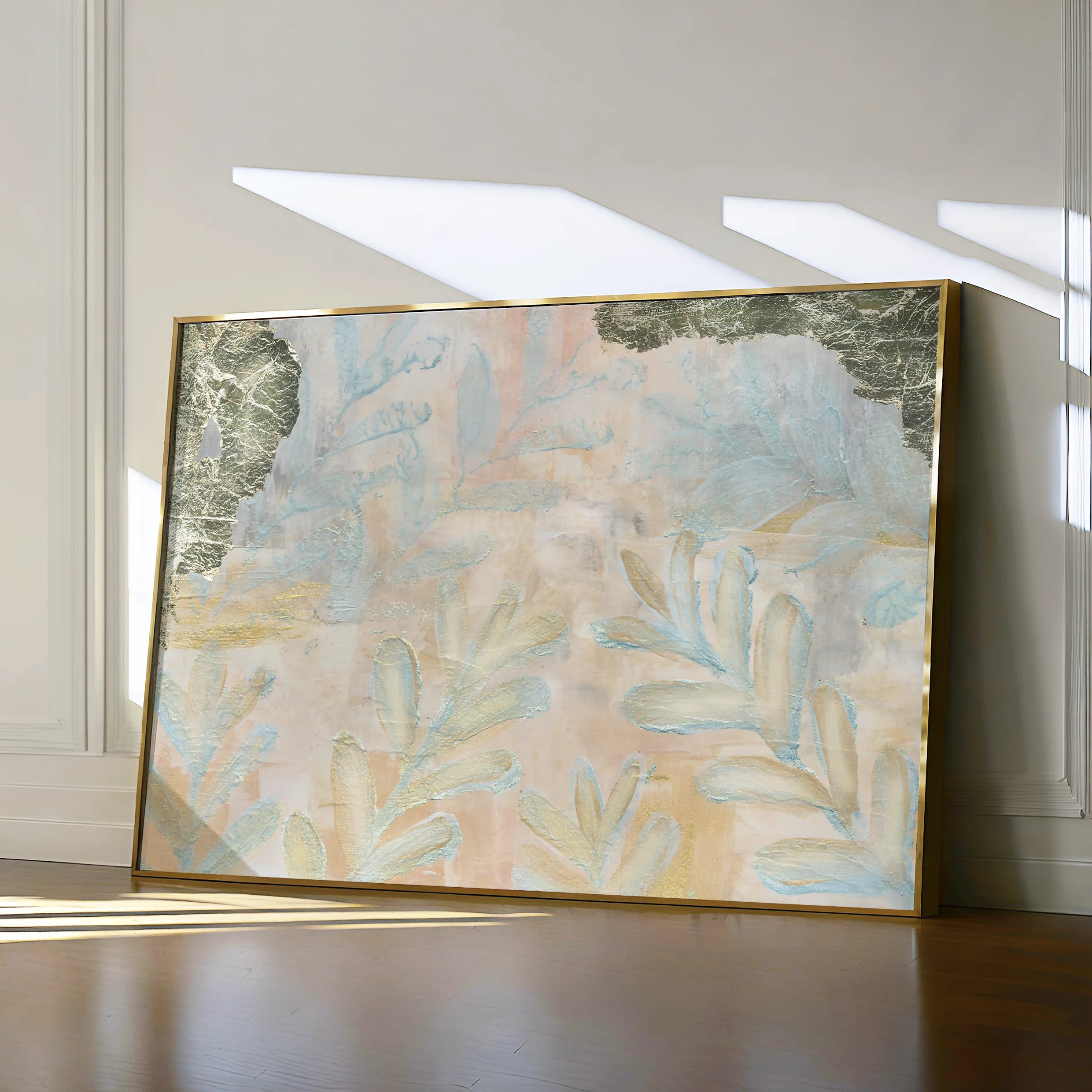 Floral 542 Canvas Art 60 x 40 cm / Black