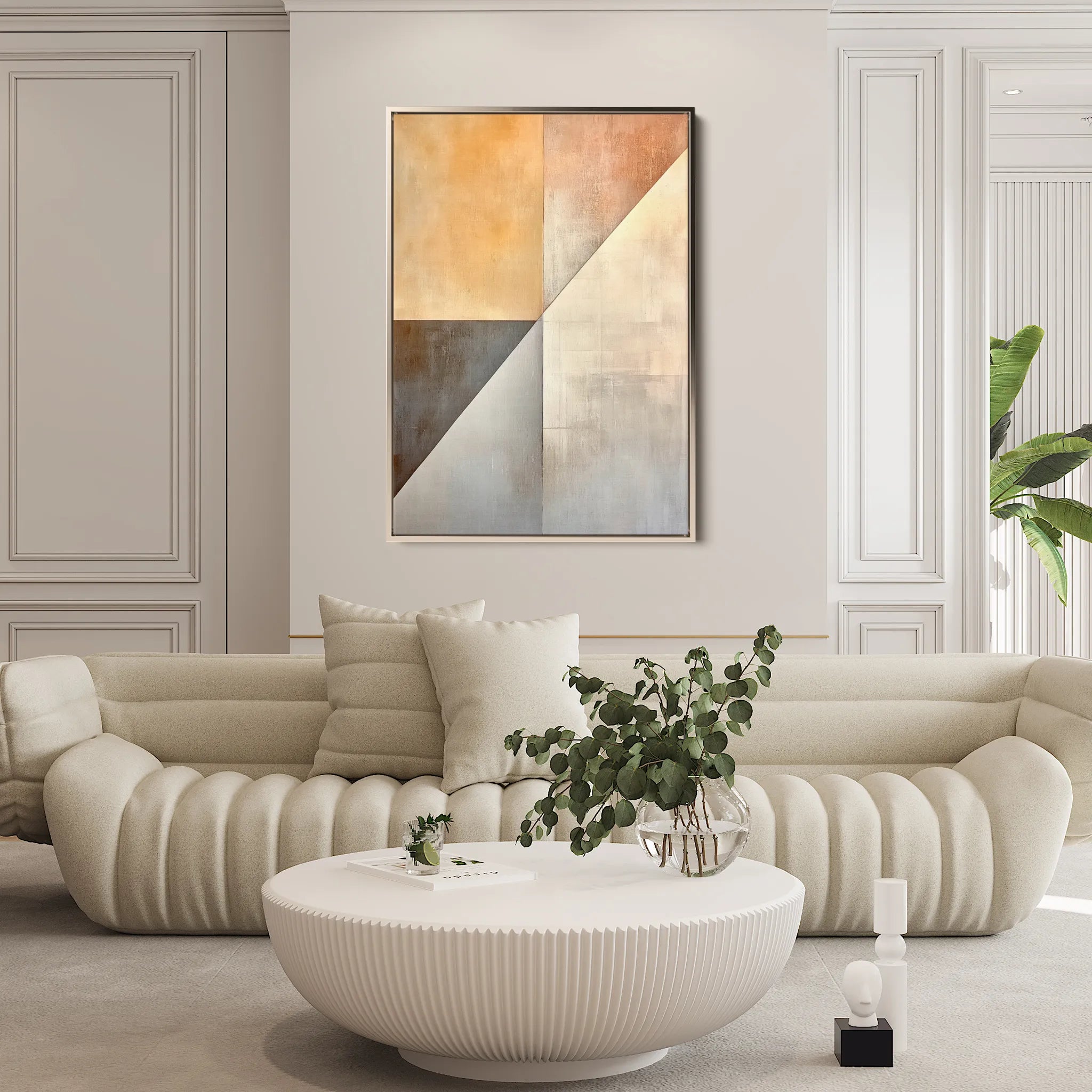 Abstract 543 Canvas Art 60 x 40 cm / Black