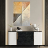 Abstract 543 Canvas Art 60 x 40 cm / Black