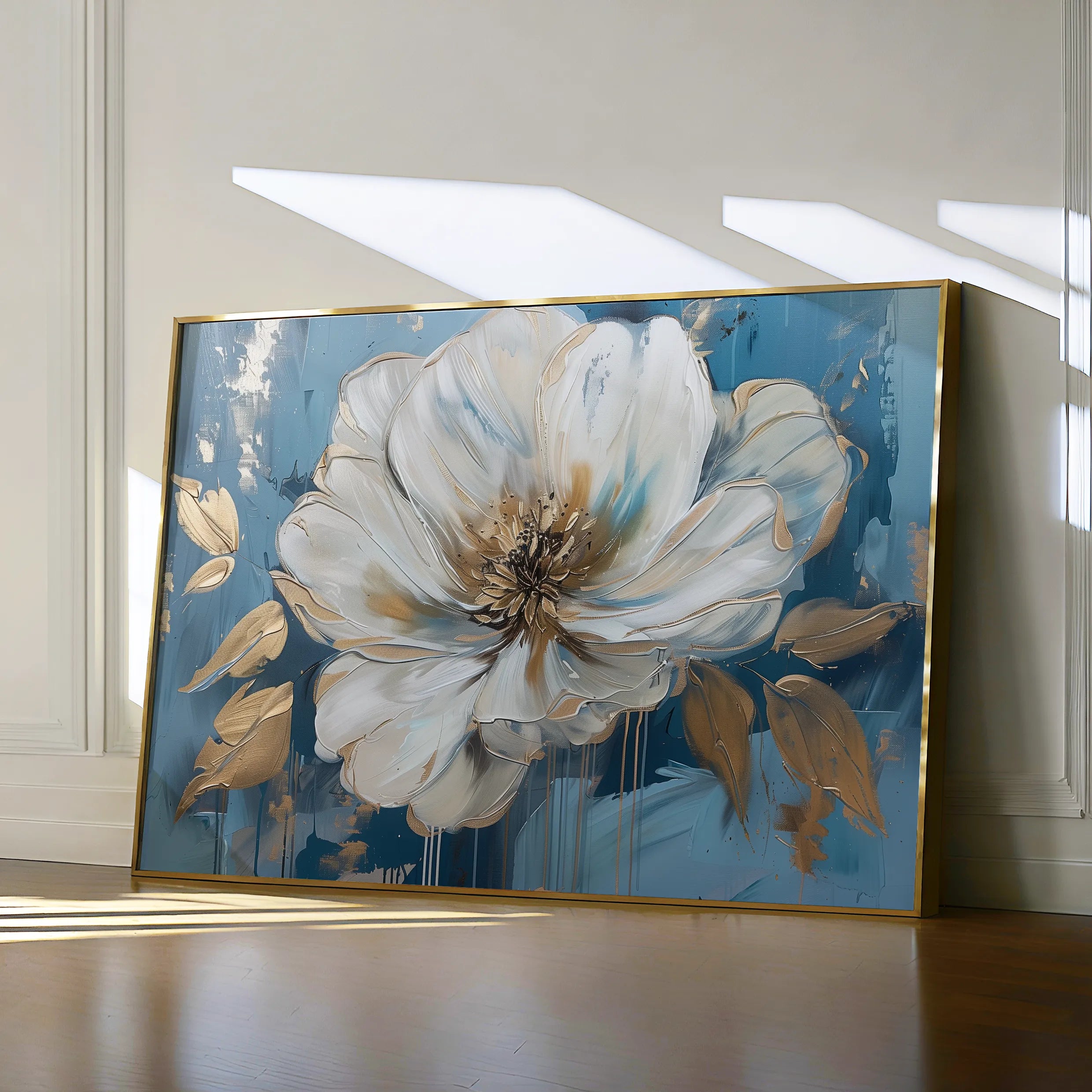 Floral 543 Canvas Art 60 x 40 cm / Black