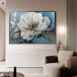 Floral 543 Canvas Art 60 x 40 cm / Black