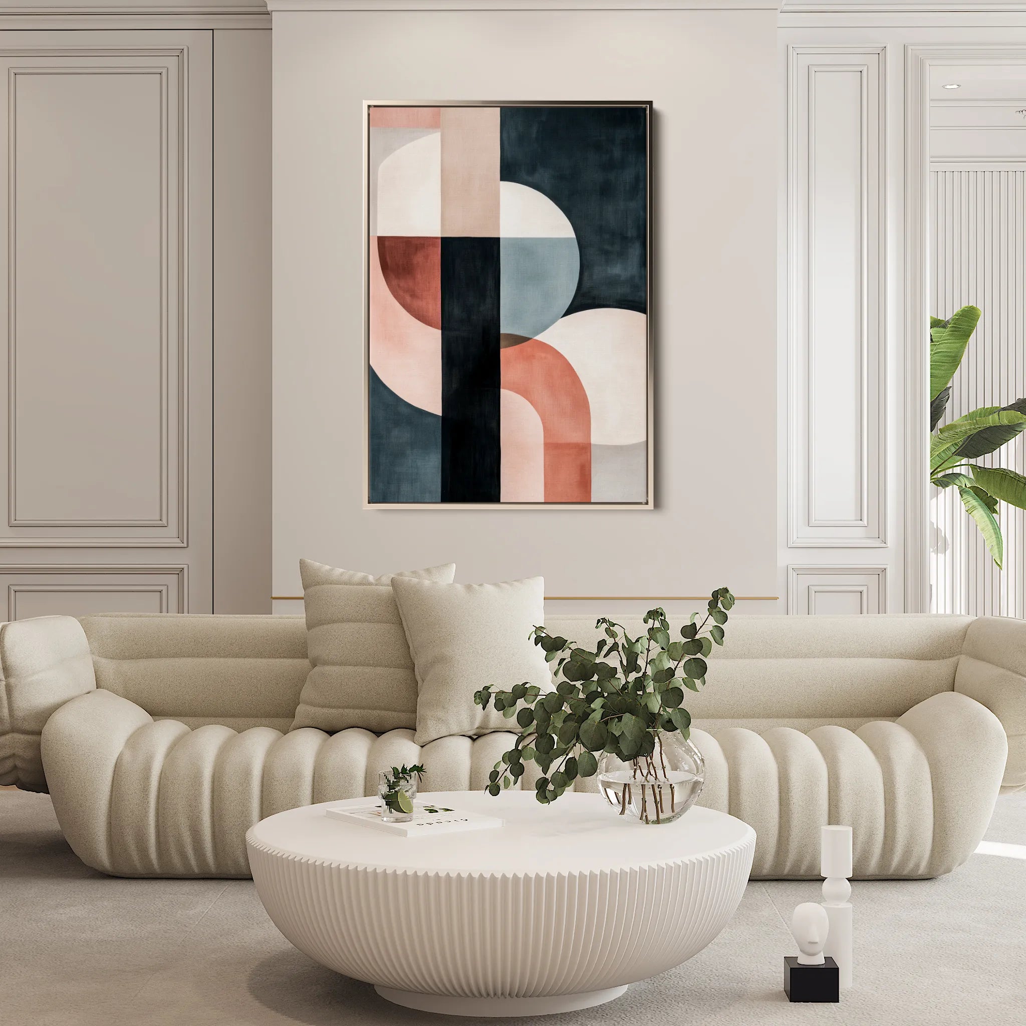 Abstract 544 Canvas Art 60 x 40 cm / Black