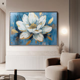 Floral 544 Canvas Art 60 x 40 cm / Black