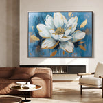 Floral 544 Canvas Art 60 x 40 cm / Black