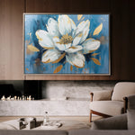 Floral 544 Canvas Art 60 x 40 cm / Black