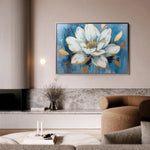 Floral 544 Canvas Art 60 x 40 cm / Black