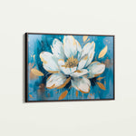 Floral 544 Canvas Art 60 x 40 cm / Black