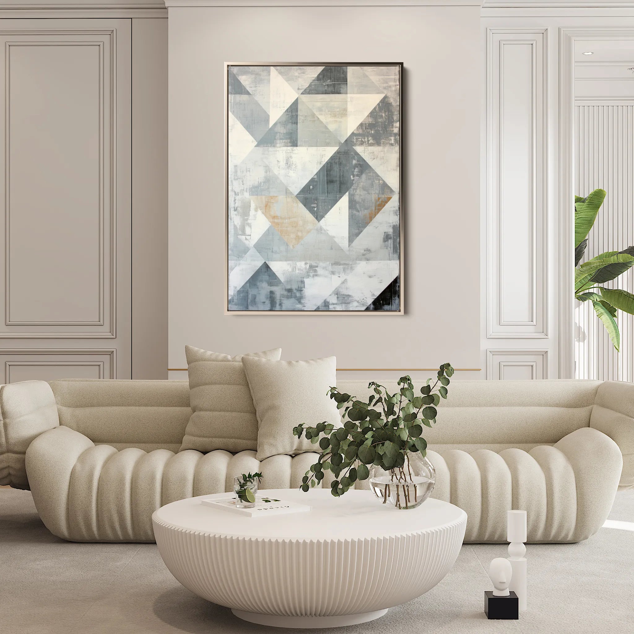 Abstract 545 Canvas Art 60 x 40 cm / Black