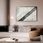 Abstract 546 Canvas Art 60 x 40 cm / Black
