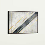Abstract 546 Canvas Art 60 x 40 cm / Black