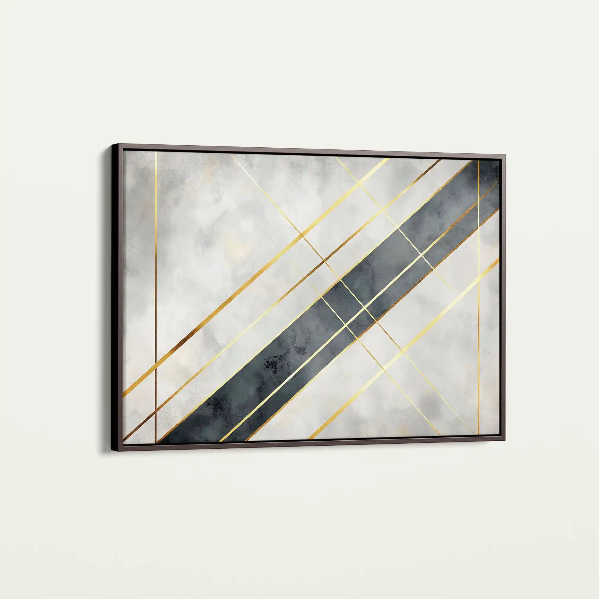 Abstract 546 Canvas Art 60 x 40 cm / Black
