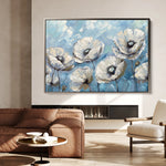 Floral 547 Canvas Art 60 x 40 cm / Black