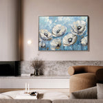 Floral 547 Canvas Art 60 x 40 cm / Black