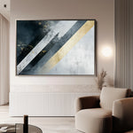 Abstract 548 Canvas Art 60 x 40 cm / Black
