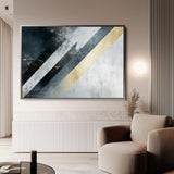 Abstract 548 Canvas Art 60 x 40 cm / Black