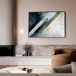 Abstract 548 Canvas Art 60 x 40 cm / Black