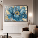 Floral 548 Canvas Art 60 x 40 cm / Black